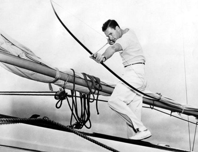 Errol Flynns yacht, the "Zaca", a piece of archery history?