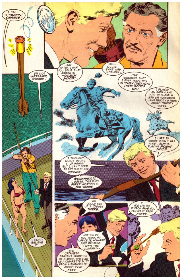 Mr. Howard Hill appeared in person in the =DC= No. 1, 1993 February issue, Green Arrow, "The Wonder Year" by Mike Grell